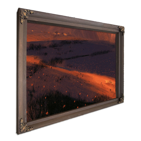Wetland Fields At Sunset Aerial View by Bella Frye