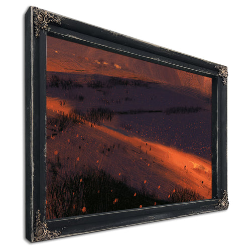 Wetland Fields At Sunset Aerial View by Bella Frye