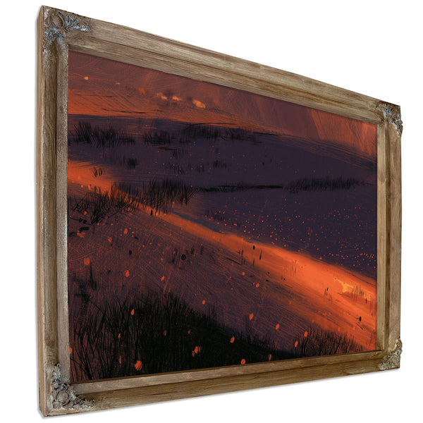 Wetland Fields At Sunset Aerial View by Bella Frye
