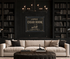 Personalized Cigar Room Sign, Light Up, Sit Down, image 19