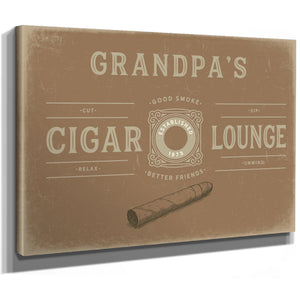 Personalized Cigar Lounge Sign, Est. Year, Tan, image 9