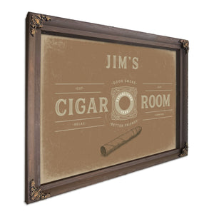 Personalized Cigar Room Sign, Est. Year, Tan, image 7
