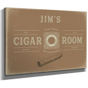 Personalized Cigar Room Sign, Est. Year, Tan, image 9