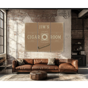 Personalized Cigar Room Sign, Est. Year, Tan, image 16