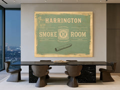 Personalized Smoke Room Sign, Est. Year, image 1