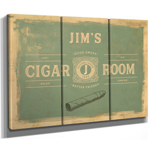 Personalized Cigar Room Sign, Est. Year, Sage, image 15