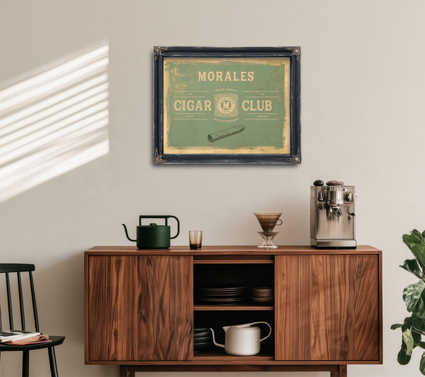 Personalized Cigar Club Sign, Est. Year, Sage, image 18