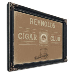 Personalized Cigar Club Sign, Est. Year, Tan, image 8
