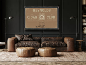 Personalized Cigar Club Sign, Est. Year, Tan, image 20