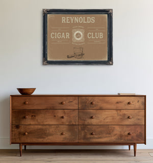 Personalized Cigar Club Sign, Est. Year, Tan, image 21