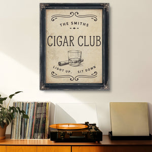 Personalized Cigar Club Sign, Light Up, Sit Down, image 10