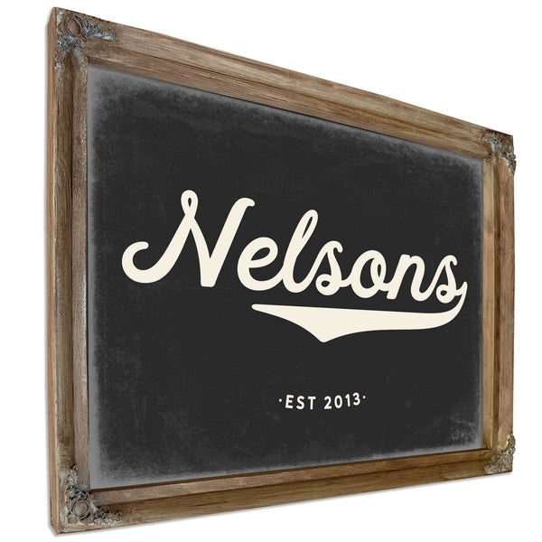 Personalized Family Name Sign, Script Last Name with Est. Year, image 6