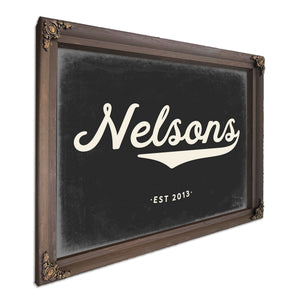 Personalized Family Name Sign, Script Last Name with Est. Year, image 7