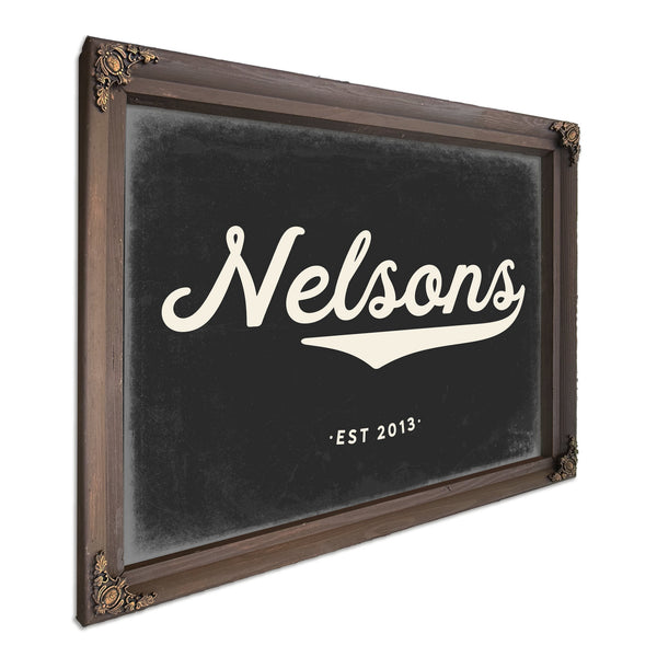 Personalized Family Name Sign, Script Last Name with Est. Year, image 7