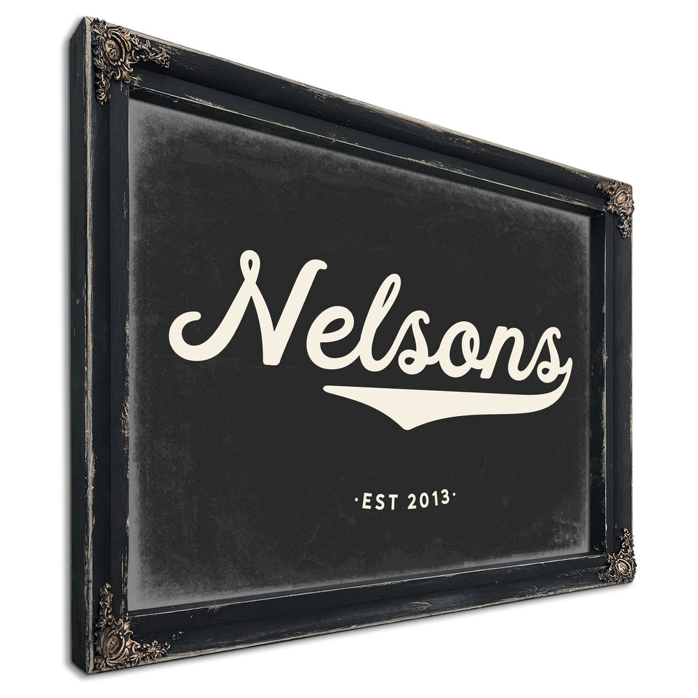 Personalized Family Name Sign, Script Last Name with Est. Year, image 8