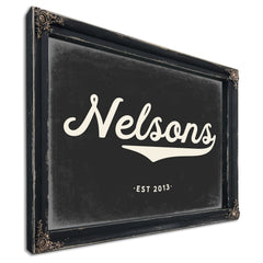 Personalized Family Name Sign, Script Last Name with Est. Year, image 8