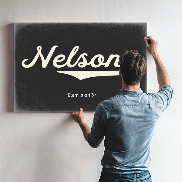 Personalized Family Name Sign, Script Last Name with Est. Year, image 10