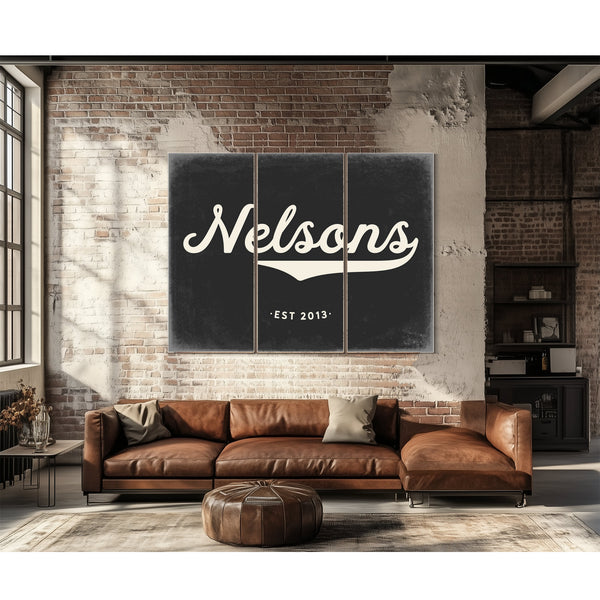 Personalized Family Name Sign, Script Last Name with Est. Year, image 16