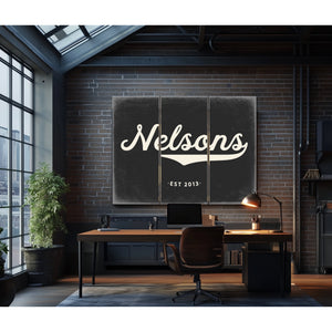 Personalized Family Name Sign, Script Last Name with Est. Year, image 17