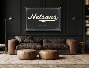 Personalized Family Name Sign, Script Last Name with Est. Year, image 20