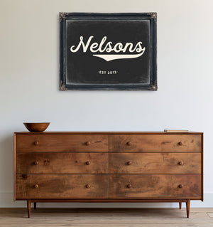 Personalized Family Name Sign, Script Last Name with Est. Year, image 21