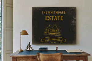 Personalized Estate Sign, Welcome Home, Est. Year, image 2
