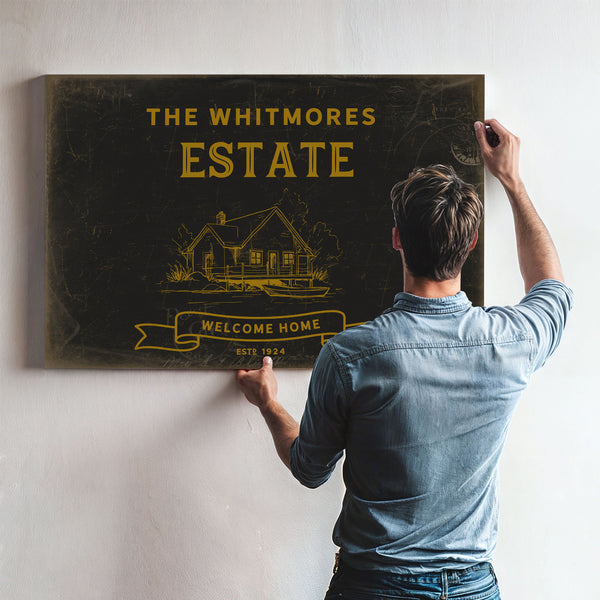 Personalized Estate Sign, Welcome Home, Est. Year, image 10
