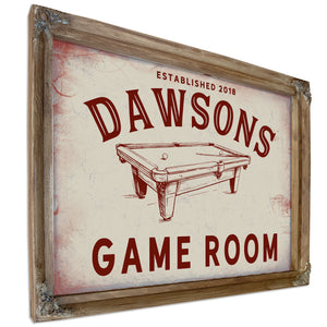 Personalized Game Room Sign, Est. Year, image 6