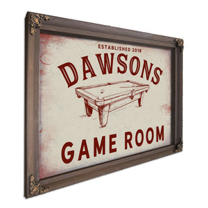 Personalized Game Room Sign, Est. Year, image 7