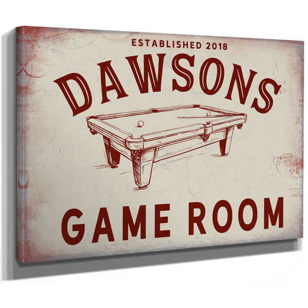 Personalized Game Room Sign, Est. Year, image 9
