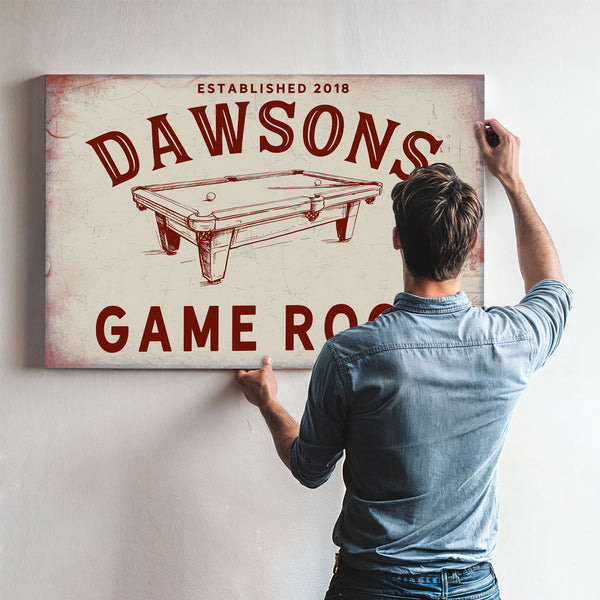 Personalized Game Room Sign, Est. Year, image 10