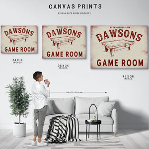 Personalized Game Room Sign, Est. Year, image 11