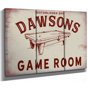 Personalized Game Room Sign, Est. Year, image 15