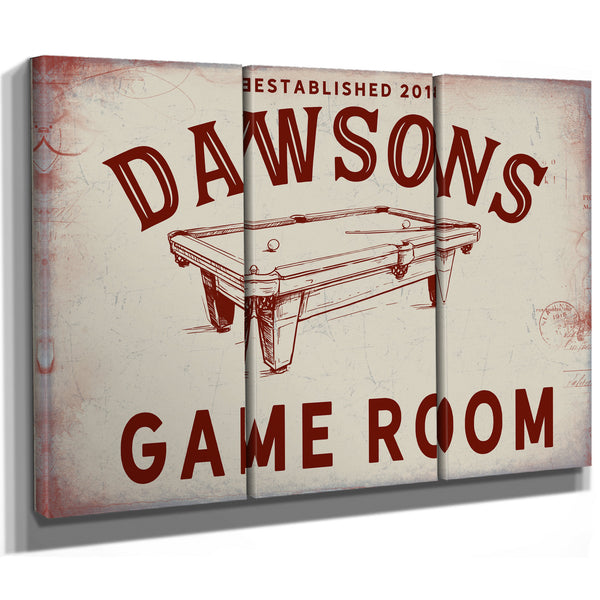 Personalized Game Room Sign, Est. Year, image 15