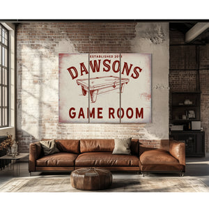 Personalized Game Room Sign, Est. Year, image 16