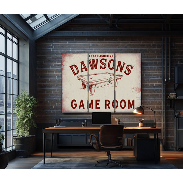 Personalized Game Room Sign, Est. Year, image 17