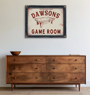 Personalized Game Room Sign, Est. Year, image 21