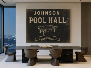 Personalized Pool Hall Sign, Rack 'Em Up, image 1