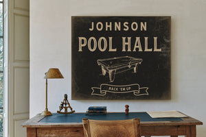 Personalized Pool Hall Sign, Rack 'Em Up, image 2