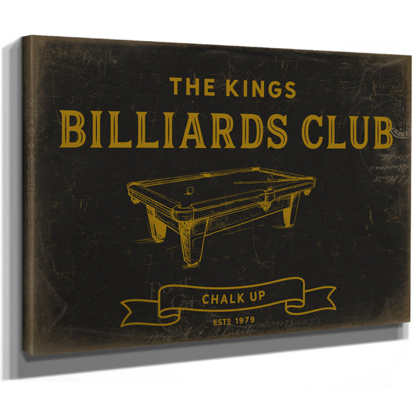 Personalized Billiards Club Sign, Chalk Up, Est. Year, image 9