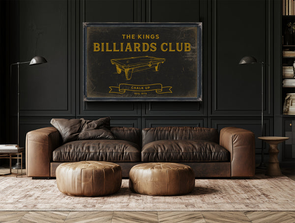 Personalized Billiards Club Sign, Chalk Up, Est. Year, image 20