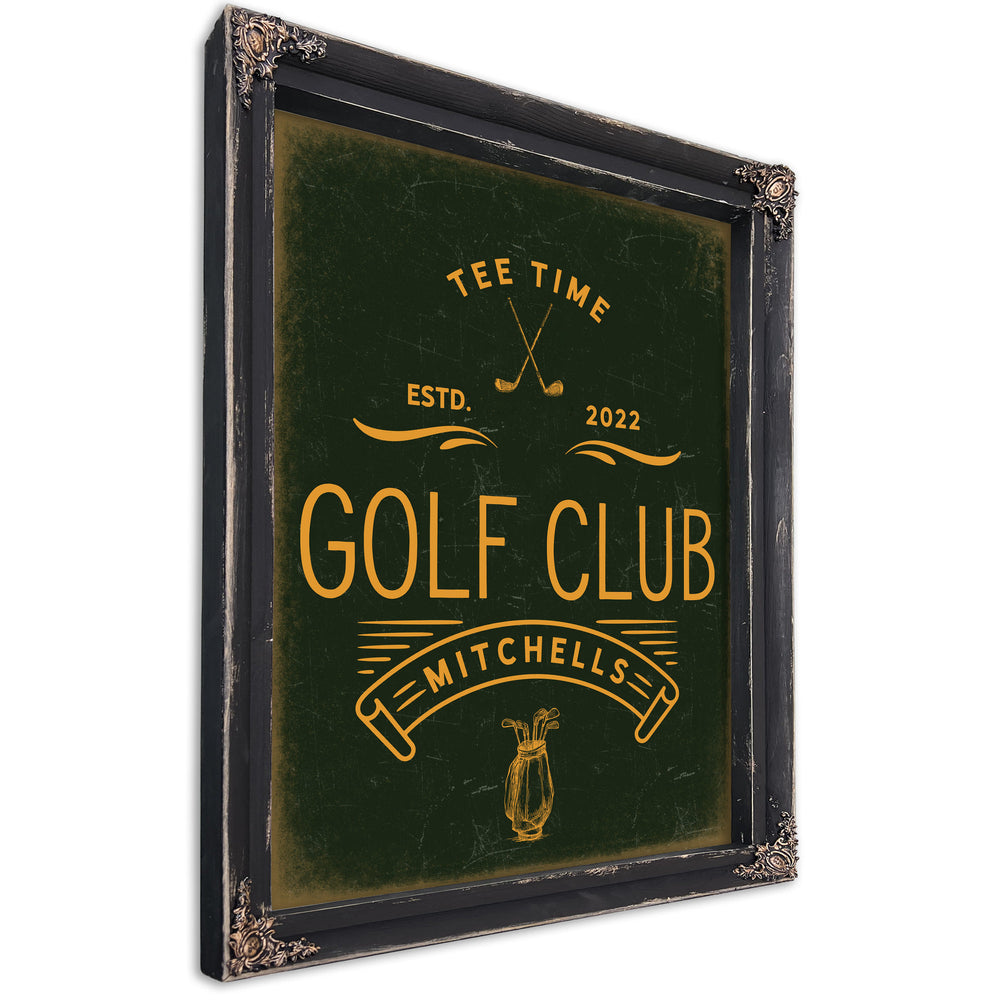 Personalized Golf Club Sign, Tee Time, Est. Year, image 1