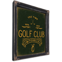 Personalized Golf Club Sign, Tee Time, Est. Year, image 1