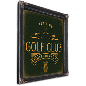 Personalized Golf Club Sign, Tee Time, Est. Year, image 1