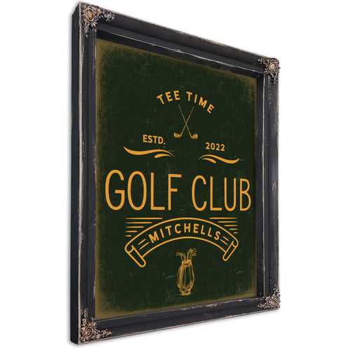 Personalized Golf Club Sign, Tee Time, Est. Year, image 1
