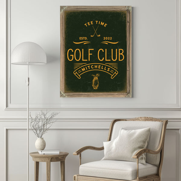 Personalized Golf Club Sign, Tee Time, Est. Year, image 5