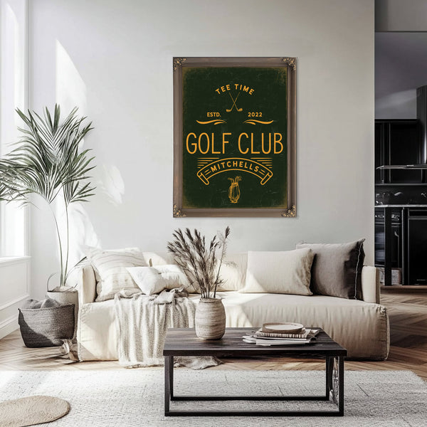 Personalized Golf Club Sign, Tee Time, Est. Year, image 6