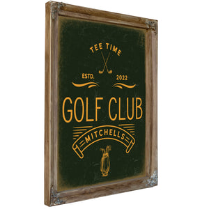Personalized Golf Club Sign, Tee Time, Est. Year, image 7