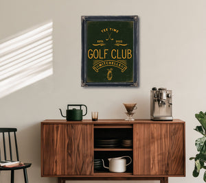 Personalized Golf Club Sign, Tee Time, Est. Year, image 8