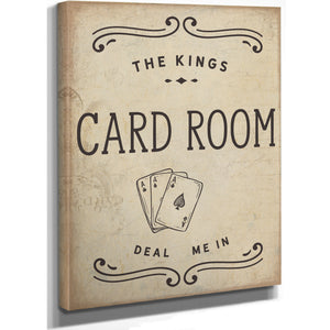 Personalized Card Room Sign, Deal Me In, image 3